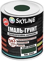 Фото Skyline Эмаль 3 в 1 акрил-полиуретановая хаки-олива 0.9 кг (E3-16006-S-09)