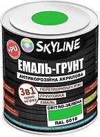 Фото Skyline Эмаль 3 в 1 акрил-полиуретановая светло-зеленая 0.9 кг (E3-16018-S-09)