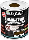 Фото Skyline Эмаль 3 в 1 акрил-полиуретановая коричневая 6 кг (E3-18017-S-6)