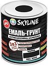 Фото Skyline Эмаль 3 в 1 акрил-полиуретановая черная 0.9 кг (E3-19004-S-09)
