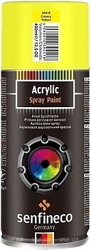 Фото Senfineco Acrylic Spray Paint чорна матова 450 мл