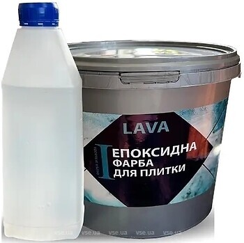 Фото Lava для плитки епоксидна чорна 1 кг