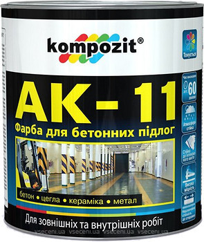 Фото Kompozit АК-11 для бетонних підлог 10 кг біла