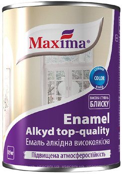 Фото Maxima Емаль алкідна високоякісна 2.3 кг біла матова