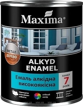 Фото Maxima Емаль алкідна високоякісна 2.3 кг зелена