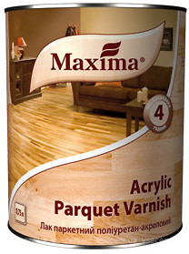 Фото Maxima Acrylic Parquet Varnish 2.5 л матовий