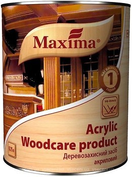 Фото Maxima Acrylic Woodcare 0.75 л червоне дерево