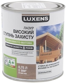 Фото Luxens Лазур акрилова дуб 2.5 л