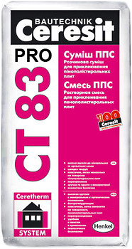 Фото Ceresit CT-83 Pro Суміш ППС (Зима) 27 кг