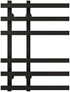 Фото Deffi Atena 150x700/6 нижнє чорний