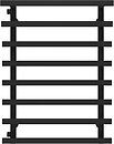 Фото Deffi Breeze 500x800/8 бічне ліве чорний (A.BZ.80.50.8.B.B)