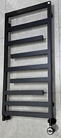 Фото Terma Juno 1040x500 Black Matte MOA + вентиль Integra