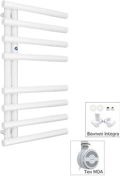 Фото Instal Projekt Metrico 840x500 White Matte MOA + вентиль Integra