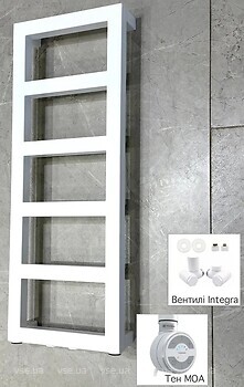 Фото Instal Projekt Nari 720x250 White Matte MOA + вентиль Integra