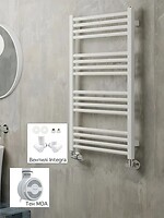 Фото Terma Fiona 900x430 белый MOA + вентиль Integra