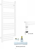 Фото Terma Fiona 900x430 білий ONE + вентиль Unico
