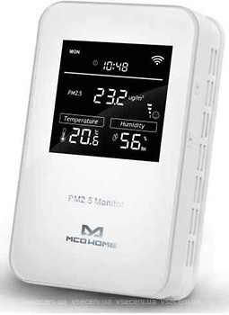 Фото MCO Home розумний сенсор 3 в 1: PM2.5 температури, вологості Z-Wave 12V білий