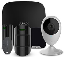 Фото Ajax StarterKit + HomeSiren Black + Wi-Fi камера 2MP-H