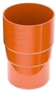 Фото Bryza З'єднувач труби 125/90 90.2x145 мм цегляний