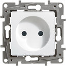 Фото Legrand Розетка Etika (672234) с винтовыми клеммами и шторками