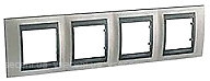 Фото Schneider Рамка Unica MGU66.008.239 чотирьохпостова горизонтальна