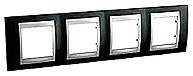 Фото Schneider Рамка Unica MGU66.008.093 чотирьохпостова горизонтальна