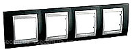 Фото Schneider Рамка Unica MGU66.008.093 чотирьохпостова горизонтальна