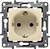 Фото Legrand Розетка Etika (672322) одинарная со шторками