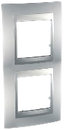 Фото Schneider Рамка Unica MGU6.004V.30 двопостова вертикальна