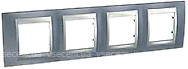 Фото Schneider Рамка Unica MGU66.008.097 чотирьохпостова горизонтальна