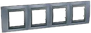 Фото Schneider Рамка Unica MGU66.008.297 чотирьохпостова горизонтальна