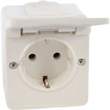 Фото Hager Розетка Hermetica 16000302 з кришкою