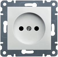 Фото Hager Розетка Lumina-2 WL1010 без заземленням