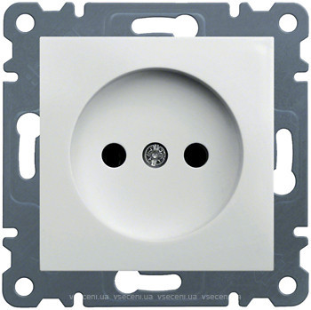 Фото Hager Розетка Lumina-2 WL1010 без заземленням