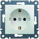 Фото Hager Розетка Lumina-2 WL1060 з заземленням