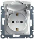 Фото Hager Розетка Lumina-2 WL1150 з кришкою
