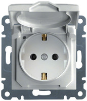 Фото Hager Розетка Lumina-2 WL1150 з кришкою