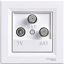 Фото Schneider Розетка Asfora EPH3600121 TV-SAT-SAT