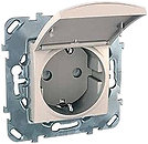 Фото Schneider Розетка Unica MGU5.037.25TAZD з заземленням і кришкою