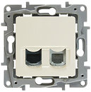Фото Legrand Розетка Etika (672352) компьютерная+телефонная
