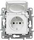 Фото Legrand Розетка Etika (672232) одинарная с крышкой
