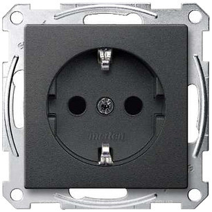 Фото Schneider Розетка Merten System M MTN2300-0414 з заземленням