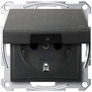 Фото Schneider Розетка Merten System M MTN2314-0414 з заземленням і кришкою