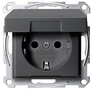 Фото Schneider Розетка Merten System M MTN2310-0414 з заземленням і кришкою