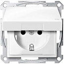 Фото Schneider Розетка Merten System M MTN2314-0319 з заземленням і кришкою