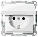 Фото Schneider Розетка Merten System M MTN2310-0319 з заземленням і кришкою