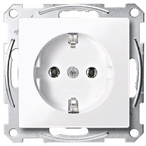 Фото Schneider Розетка Merten System M MTN2301-0325 з заземленням