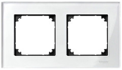 Фото Schneider Рамка Merten M-Elegance MTN404219 двухпостовая