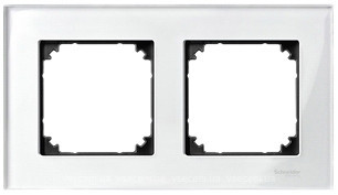 Фото Schneider Рамка Merten M-Elegance MTN404219 двухпостовая