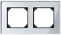 Фото Schneider Рамка Merten M-Elegance MTN4020-3260 двопостова